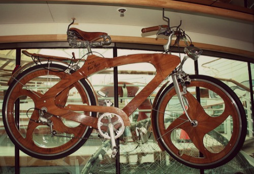 rower z drewna, drewniany rower